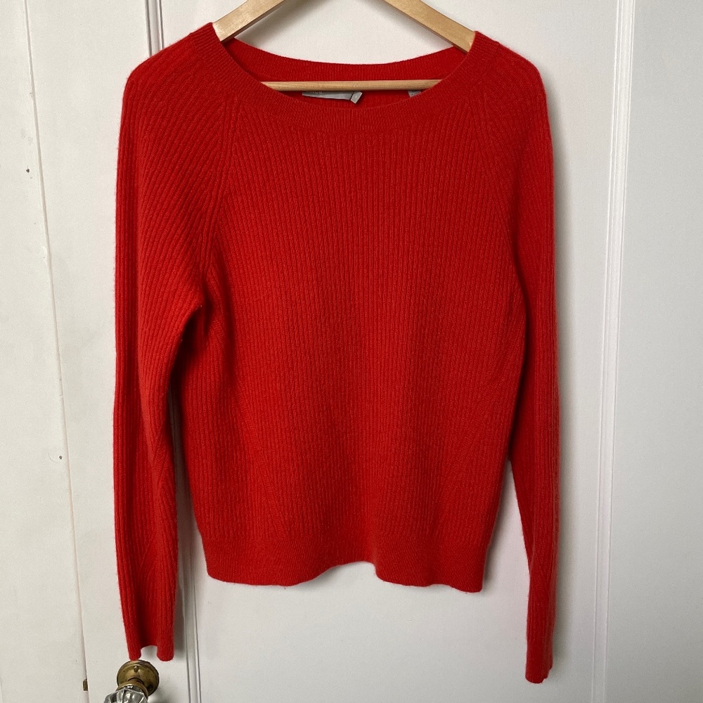 Vince cashmere burnt orange sweater